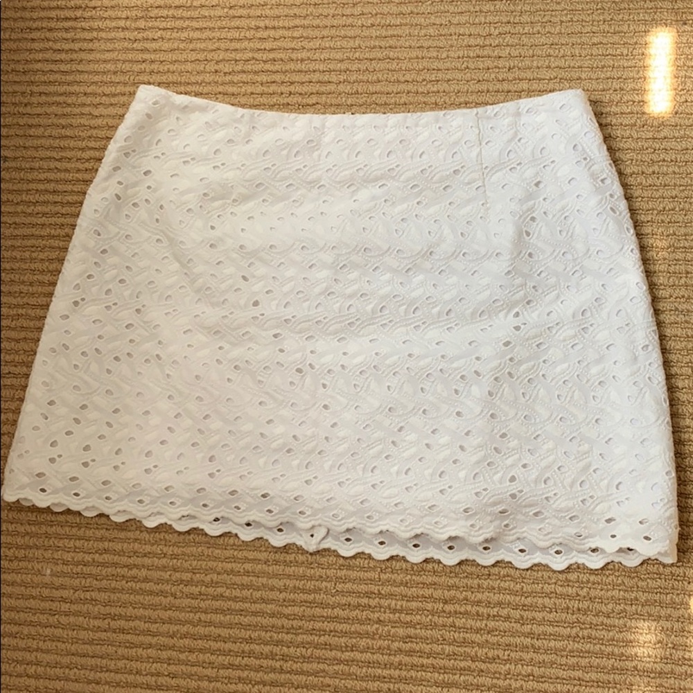 Lilly Pulitzer white eyelet skirt